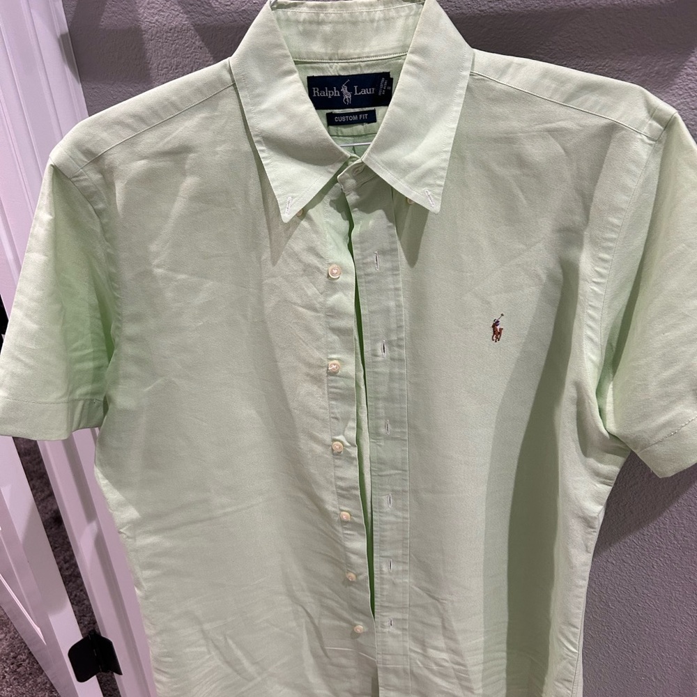 Ralph Lauren Men's Light Green Shirt